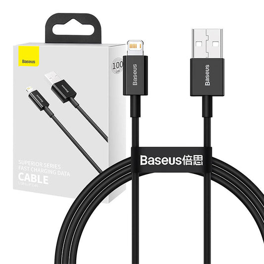 Baseus Superior Series Cable USB to iP 2.4A 1m (black) - Product Image 1