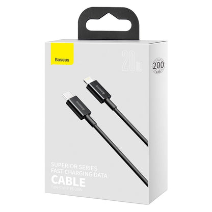 Baseus Superior Series Cable USB-C to iP, 20W, PD, 2m (black) - Product Image 11