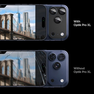 Spigen Optik Pro XL Camera Lens Glass for iPhone 17 Pro - Black