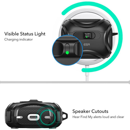 ESR Cyber ​​FlickLock MagSafe Case for AirPods Pro 3 - Black