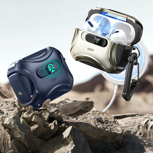 ESR Cyber ​​FlickLock MagSafe Case for AirPods Pro 3 - Navy Blue