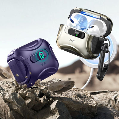 ESR Cyber ​​FlickLock MagSafe Case for AirPods Pro 3 - Purple