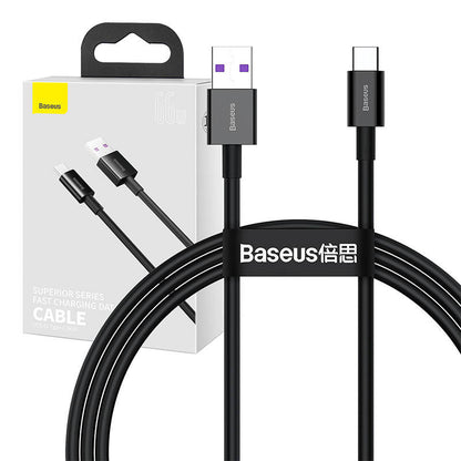 Baseus Superior Series Cable USB to USB-C, 66W, 1m (black) - Product Image 1
