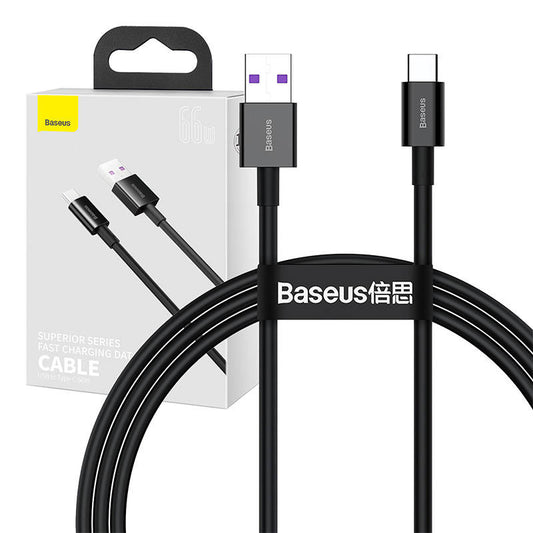 Baseus Superior Series Cable USB to USB-C, 66W, 1m (black) - Product Image 1