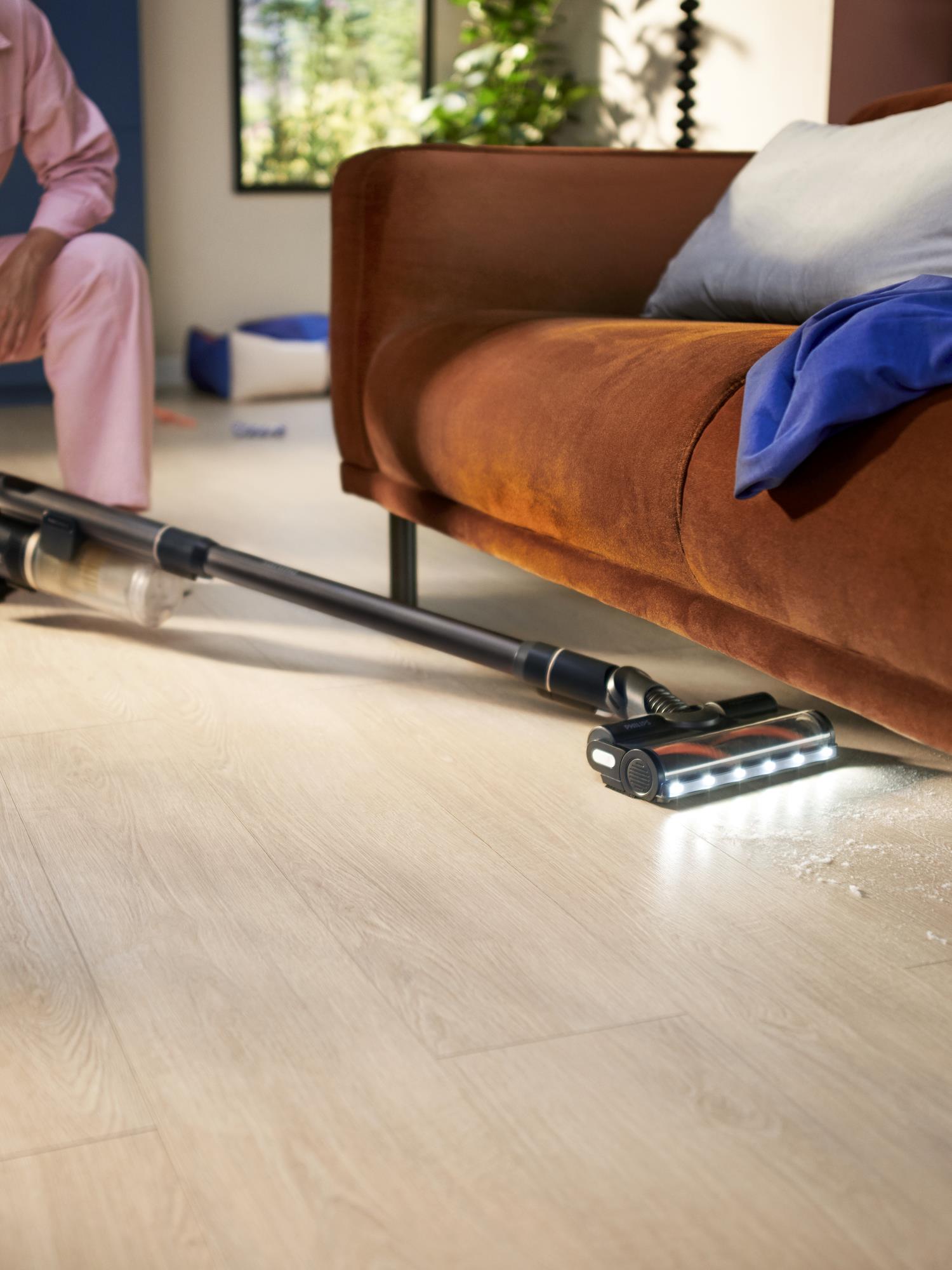 Vacuum Cleaner PHILIPS Dry&wet 2-in-1 stick vacuum Blue Bagless Battery 1.7 kg XC7163/01