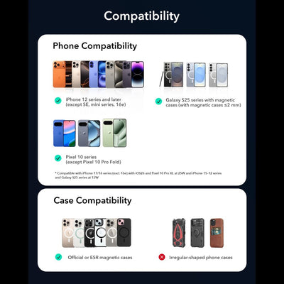 ESR OmniLock Qi2.2 Magnetic MagSafe Car Air Vent Mount - Black