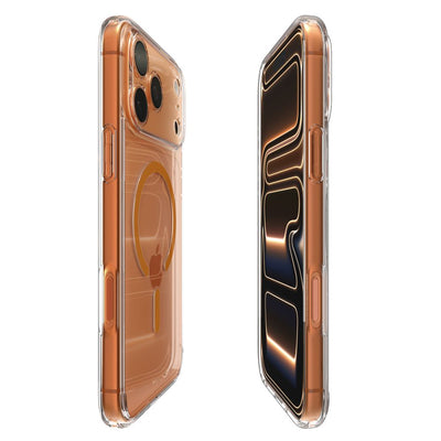 Spigen Ultra Hybrid MagSafe Case for iPhone 17 Pro Max - Clear Orange