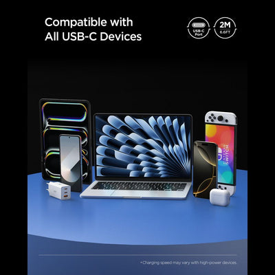 Spigen EB10020CC USB-C Cable 100W 200cm - White