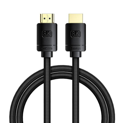 Baseus High Definition Series HDMI 2.1 cable, 8K 60Hz, 3D, HDR, 48Gbps, 1m (black) - Product Image 2