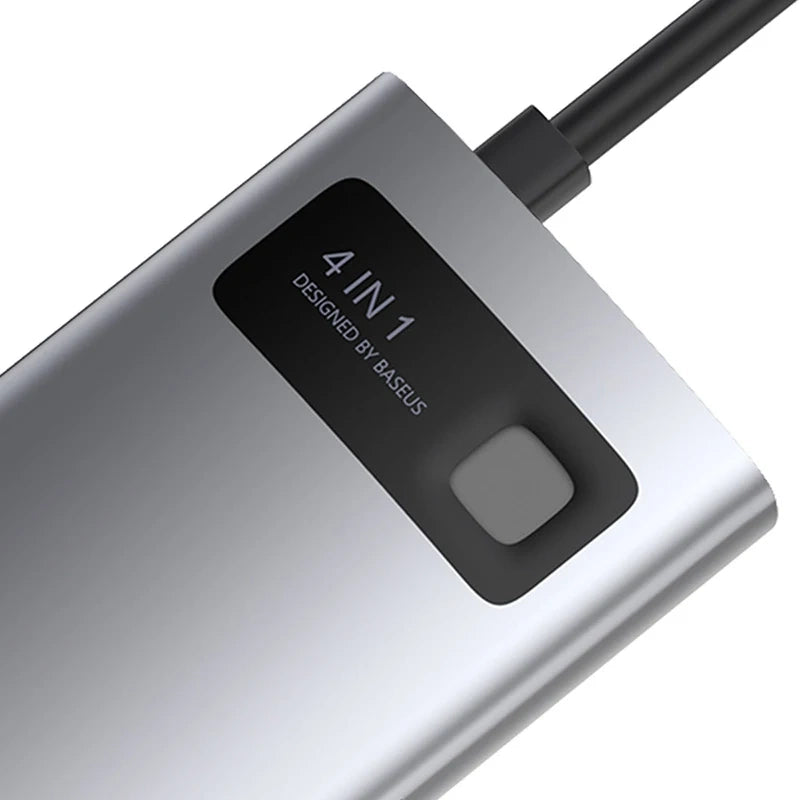 Hub 4in1 Baseus Metal Gleam Series, USB-C to USB 3.0 + USB 2.0 + HDMI + USB-C PD - Product Image 5