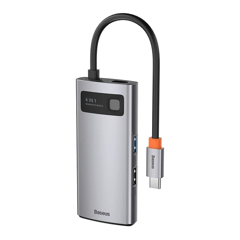 Hub 4in1 Baseus Metal Gleam Series, USB-C to USB 3.0 + USB 2.0 + HDMI + USB-C PD - Product Image 4