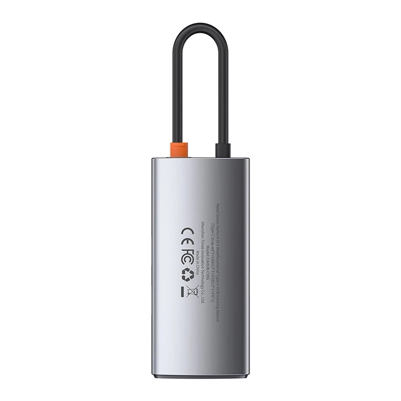 Hub 4in1 Baseus Metal Gleam Series, USB-C to USB 3.0 + USB 2.0 + HDMI + USB-C PD - Product Image 3