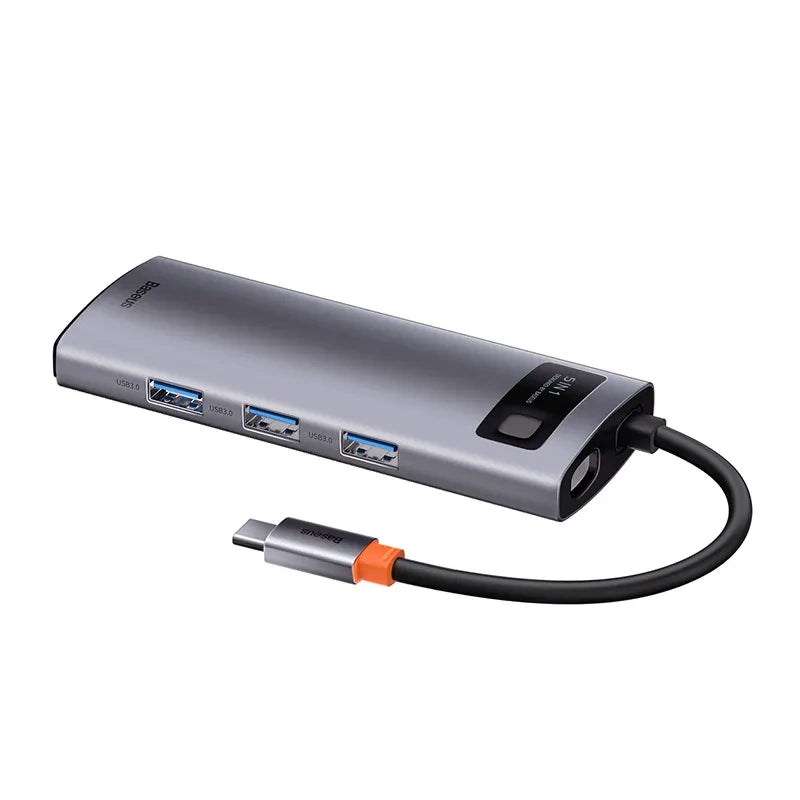 Hub 5in1 Baseus Metal Gleam Series, USB-C to 3x USB 3.0 + HDMI + USB-C PD - Product Image 4