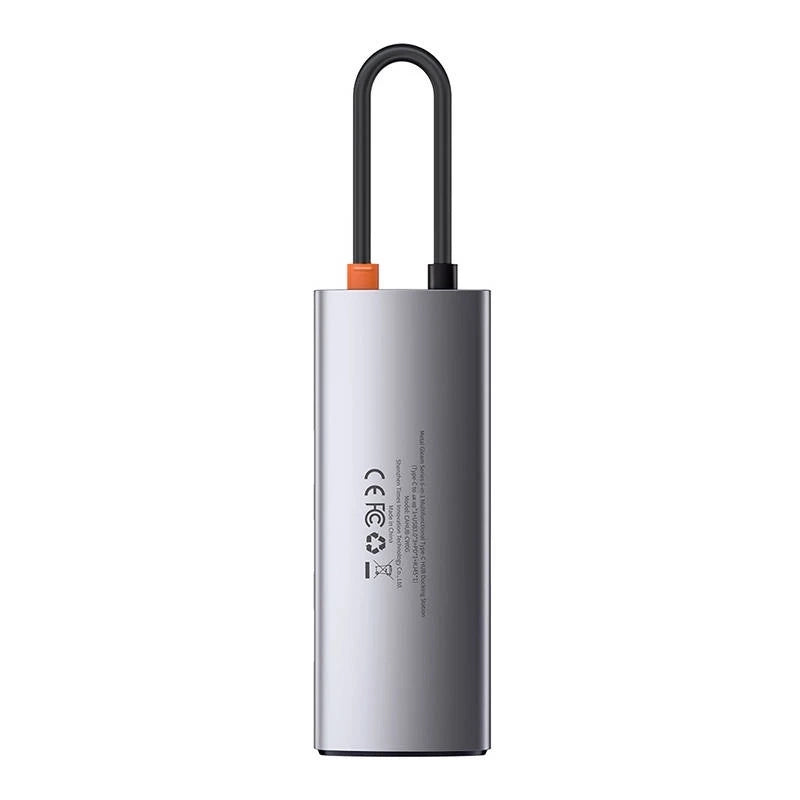 Hub 6in1 Baseus Metal Gleam Series, USB-C to 3x USB 3.0 + HDMI + USB-C PD + Ethernet RJ45 - Product Image 3