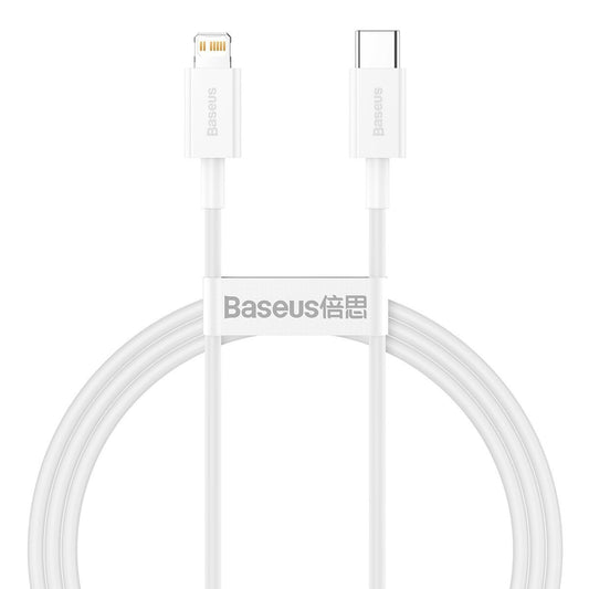 Baseus Superior Series Cable USB-C to Lightning, 20W, PD, 1m (white) - Product Image 1