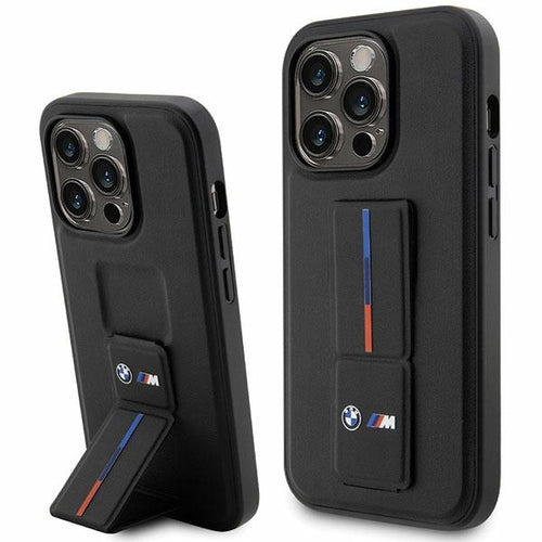 BMW Grip Stand Hot Stamp iPhone 14 Pro Case - Black