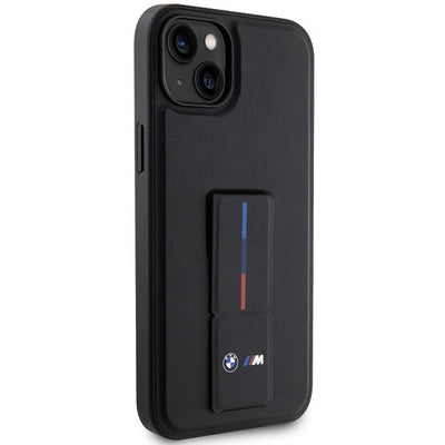 BMW Grip Stand Hot Stamp Case for iPhone 14 Plus / 15 Plus - Black