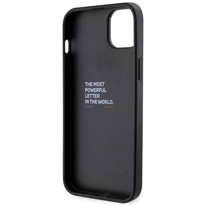 BMW Grip Stand Hot Stamp Case for iPhone 14 Plus / 15 Plus - Black