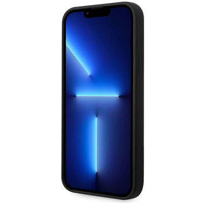 Etui BMW Silicone Slanted Sttripes na iPhone 14 Plus / 15 Plus - czarne