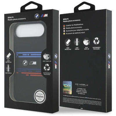 BMW M Silicon Horizontal Line MagSafe Case for iPhone Air - Black