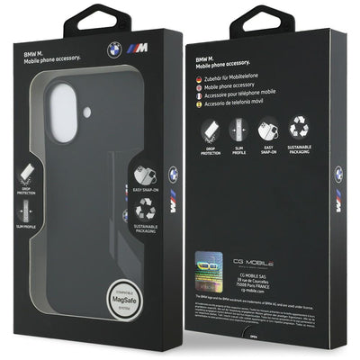 BMW M Silicon Vertical Logo MagSafe Case for iPhone 17 - Black