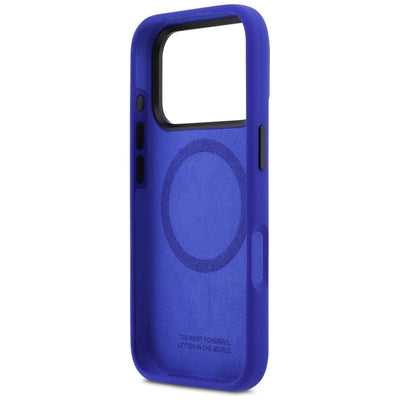 BMW M Silicon Vertical Logo MagSafe Case for iPhone 17 Pro - Navy Blue