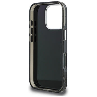 Karl Lagerfeld IML Aquarelle Karl & Logo MagSafe Case for iPhone 16 Pro - Black