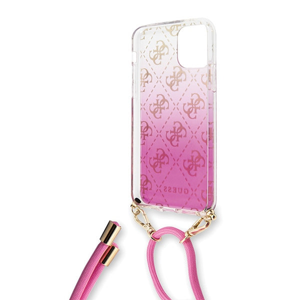Etui Guess 4G Gradient na iPhone 11 Pro - różowe