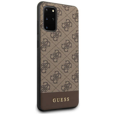 Etui Guess 4G Stripe Collection Samsung Galaxy S20 + - brązowe