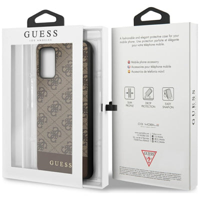 Etui Guess 4G Stripe Collection Samsung Galaxy S20 + - brązowe