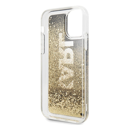 Etui Karl Lagerfeld Karl logo Glitter na iPhone 11 Pro - czarne