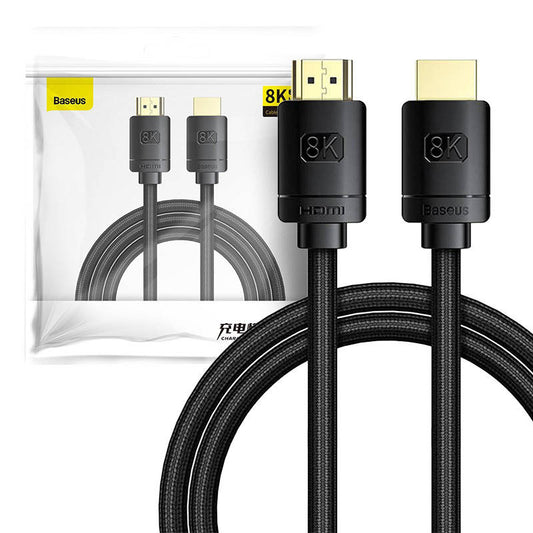 Baseus High Definition Series HDMI 2.1 cable, 8K 60Hz, 3D, HDR, 48Gbps, 2m (black) - Product Image 1