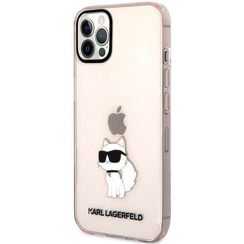 Etui Karl Lagerfeld Choupette Collection na iPhone 12 / 12 Pro - różowe