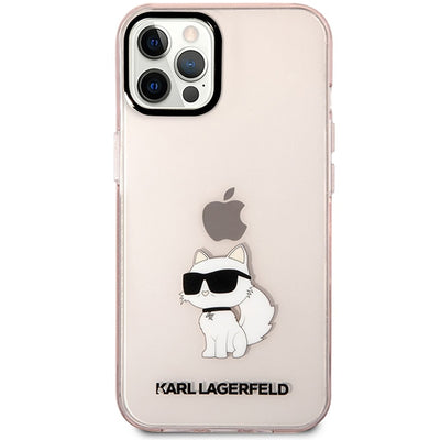 Etui Karl Lagerfeld Choupette Collection na iPhone 12 / 12 Pro - różowe