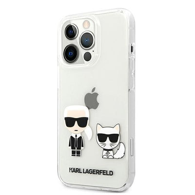 Karl Lagerfeld Transparent Karl &amp; Choupette Case for iPhone 13 Pro / 13 - Transparent