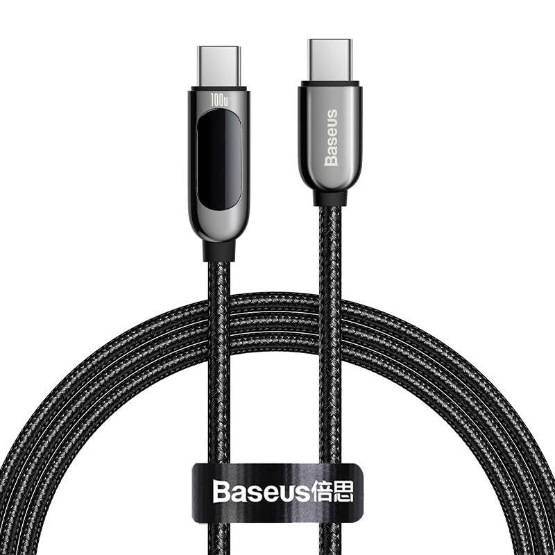 Baseus Display Cable USB-C to Type-C 100W 1m (black) - Product Image 2