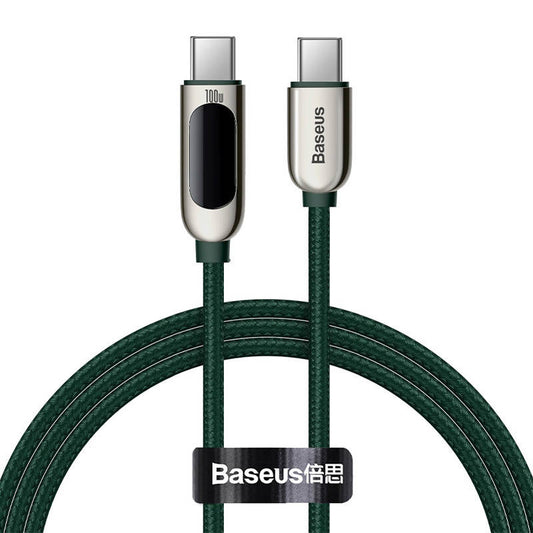 Baseus Display Cable USB-C to USB-C 100W 1m (green) - Product Image 2