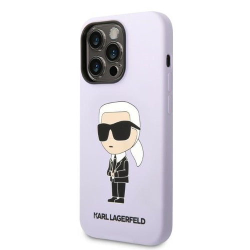 Karl Lagerfeld KLHCP14LSNIKBCU iPhone 14 Pro Case - Purple