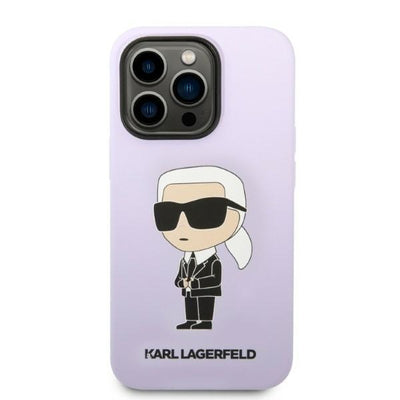 Karl Lagerfeld KLHCP14LSNIKBCU iPhone 14 Pro Case - Purple