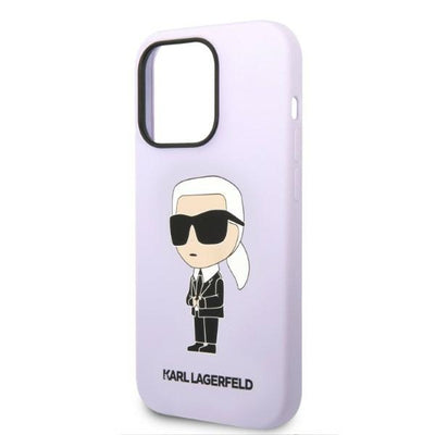 Karl Lagerfeld KLHCP14LSNIKBCU iPhone 14 Pro Case - Purple