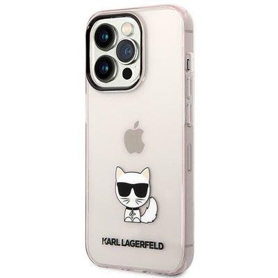 Karl Lagerfeld Choupette Body Case for iPhone 14 Pro Max - Pink