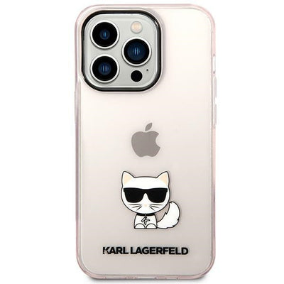 Karl Lagerfeld Choupette Body Case for iPhone 14 Pro Max - Pink