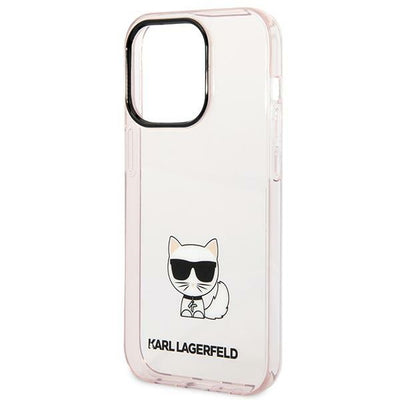 Karl Lagerfeld Choupette Body Case for iPhone 14 Pro Max - Pink
