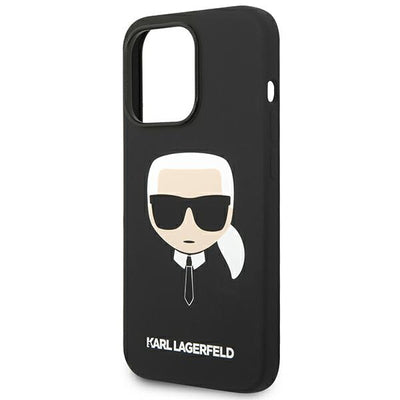 Karl Lagerfeld Silicone Karl`s Head Case for iPhone 14 Pro Max - Black