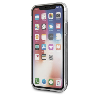 Etui Karl Lagerfeld Liquid Glitter na iPhone X - różowe