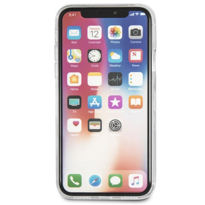 Etui Karl Lagerfeld Liquid Glitter na iPhone X - różowe