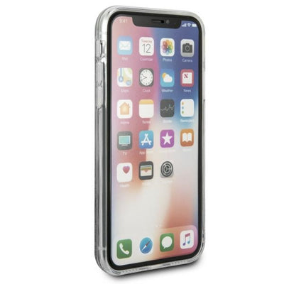 Etui Karl Lagerfeld Liquid Glitter na iPhone X - różowe