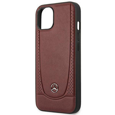 Mercedes Leather Urban Bengale Case for iPhone 13 / 14 / 15 - Burgundy