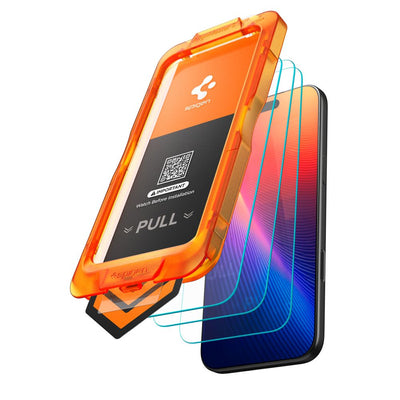 Spigen Glas.tR AlignMaster Slim 3-Pack Tempered Glass for iPhone 17 Pro