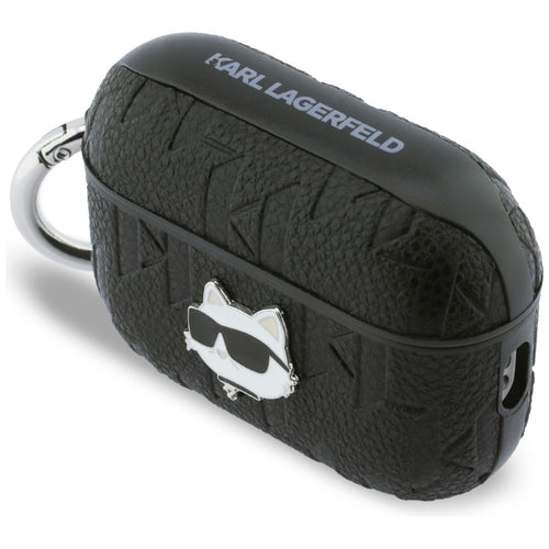 Karl Lagerfeld Monogram Choupette Head Case for AirPods Pro 3 - Black